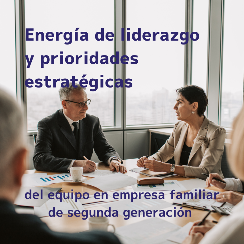 liderazgo y prioridades estratégicas en empresa familiar de segunda generación